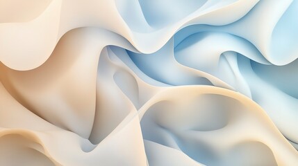 Obraz premium Soft abstract gradient with light beige and blue hues, gently blending, evoking a calm and peaceful aesthetic