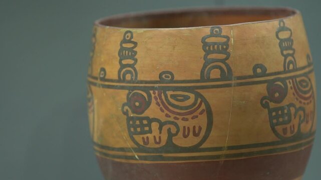 Olmec ceramics, depicting intricate animal symbols and sacred images of the Mesoamerican civilization.