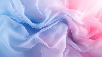 Fototapeta premium Soft abstract gradient with pastel blue and pink hues, softly blending and glowing for a calm and ethereal mood