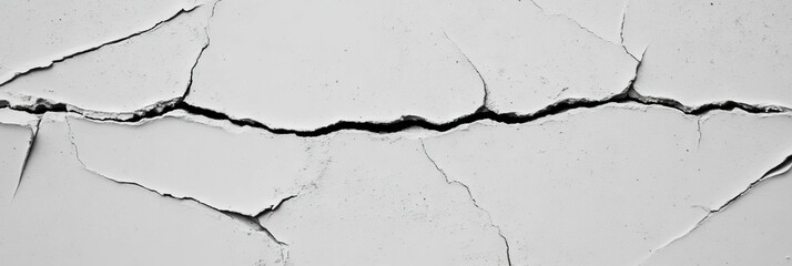 Fototapeta premium Abstract grey plaster texture with distinctive scratches and cracks for design