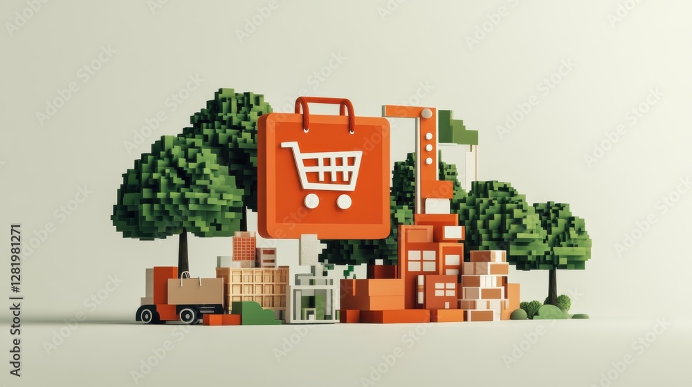 Aufkleber qr code shopping insights boosting retail experience and market data visualization