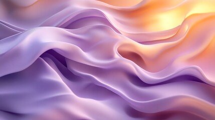 Obraz premium Soft gradient with smooth purple and beige hues, gently blending and glowing, creating a calm and ethereal ambiance