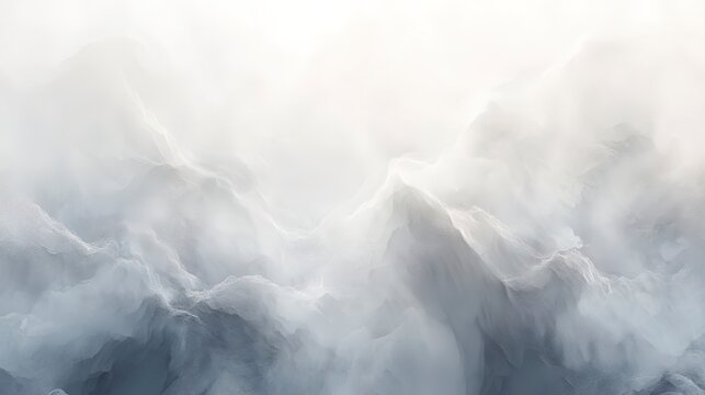 Soft grey and white blurred gradient with glowing light, creating a calm and peaceful ambiance
