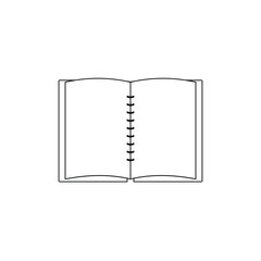 Book icons set on white background. Literature book icons collection. Textbook icon set