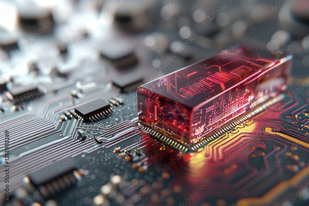Poster an abstract cyberspace circuit design was generated using advanced ai technology