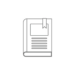 Book icons set on white background. Literature book icons collection. Textbook icon set