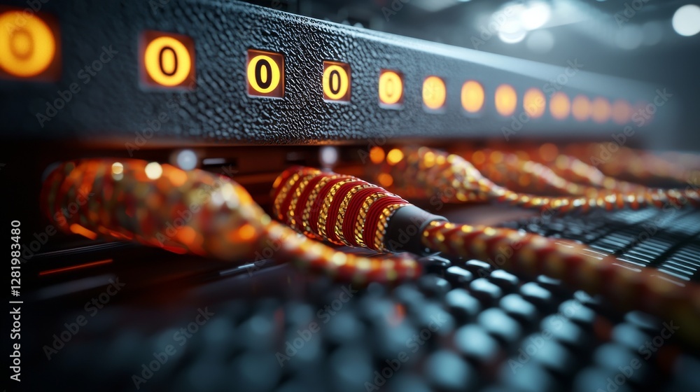 Poster network router and switch connect data centers to the cloud