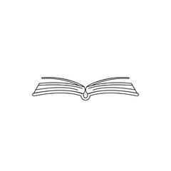 Book icons set on white background. Literature book icons collection. Textbook icon set