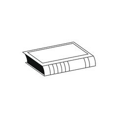 Book icons set on white background. Literature book icons collection. Textbook icon set