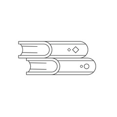 Book icons set on white background. Literature book icons collection. Textbook icon set