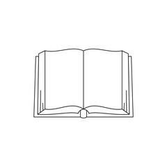Book icons set on white background. Literature book icons collection. Textbook icon set