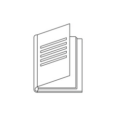 Book icons set on white background. Literature book icons collection. Textbook icon set