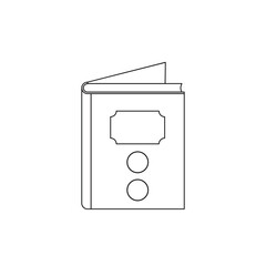 Book icons set on white background. Literature book icons collection. Textbook icon set