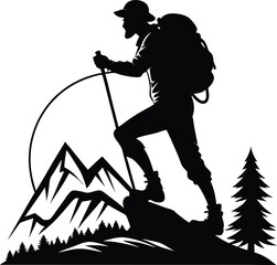 Adventure silhouette, Vector Design