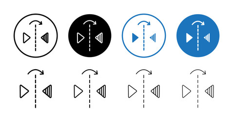 flip icon flat and simple set design