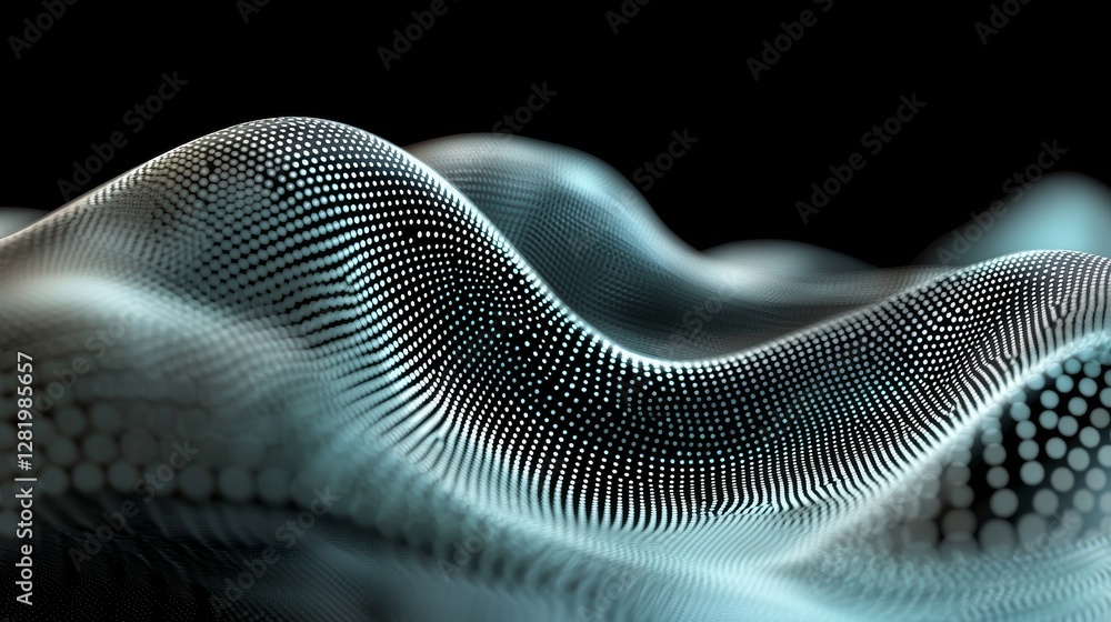 Poster background in information technology, incorporating network business infographics and computer techn
