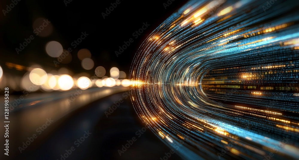 Poster The process of transferring and storing data sets involves the use of a data transmission channel, which facilitates the motion of digital data flow and the transferring of big data
