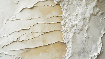 Textured white stucco and brick surface for architectural design and background concepts