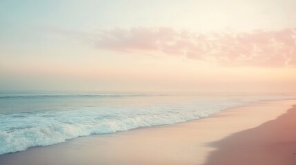 Soft pastel gradient with light beige and pink hues, gently blending with a dreamy and calm atmosphere