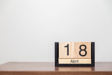 Customized calendar with holiday and commemorative dates. .April 18th, Good Friday in Brazil..Holiday concept. Dates concept.