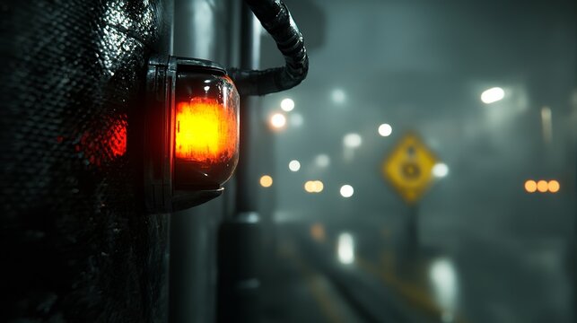 A cryopod with a human body inside is illuminated with red light in a nighttime scene, representing science fiction cryonics technology, and features a misted glass cryo chamber in a 3D illustration