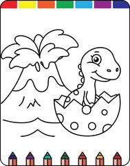 Volcano Coloring Pages for Kids Fun and Educational Printable Sheets,  Erupting Volcano Coloring Pages Engaging Printables for Children, Volcano Activity Sheets Printable Coloring Pages for Kids