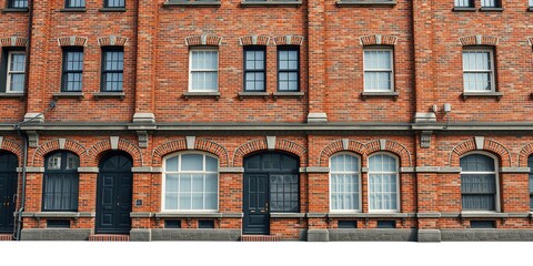 Historic Brick Facade: Architectural Details in Time