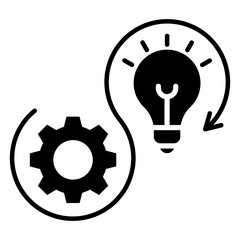 Continuous Learning Glyph Icon