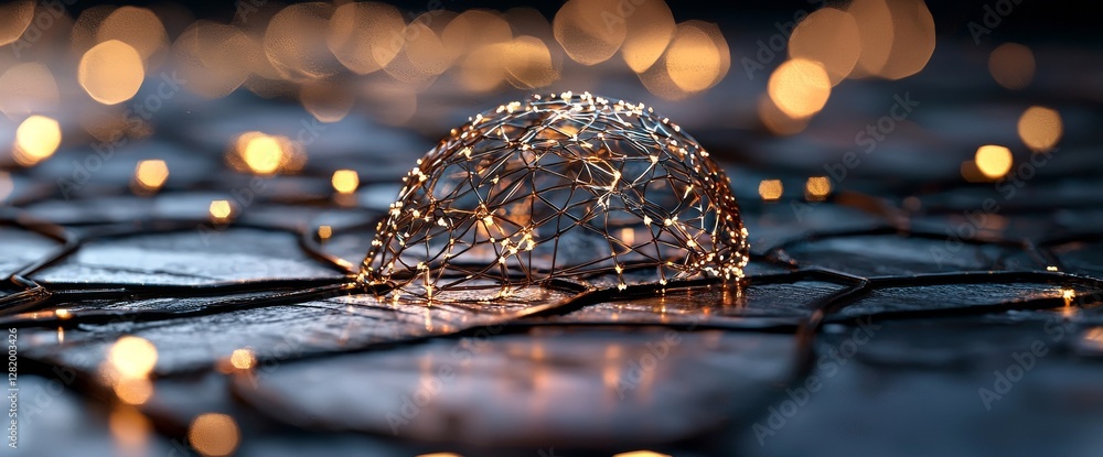 Aufkleber infinity web represents a universe where billions of interconnected points exist, forming an abstrac
