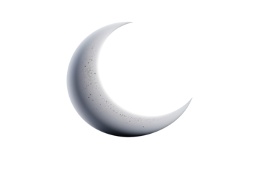 half moon isolated on transparent background