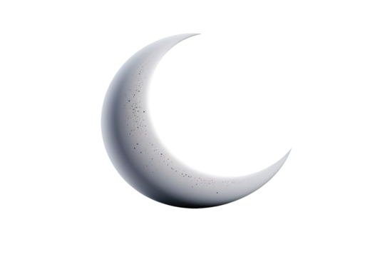 half moon isolated on transparent background