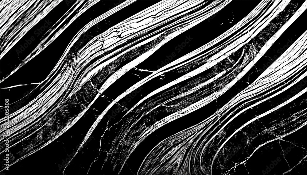 Poster abstract stained marble texture with various black lines grunge texture background with various scra