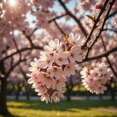 Obraz premium cherry blossom in spring