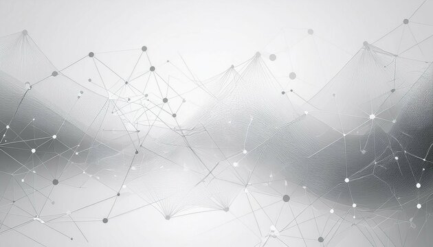 grey network abstract connection on white background network technology background with dots and lines for desktop ai system background abstract concept line background network technology