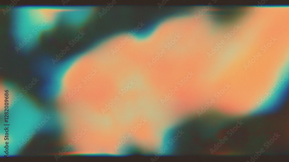 Poster vibrant abstract gradient with soft blurred colors