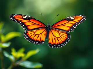 Obraz premium Butterfly's Graceful Flutter Amidst Nature's Canvas