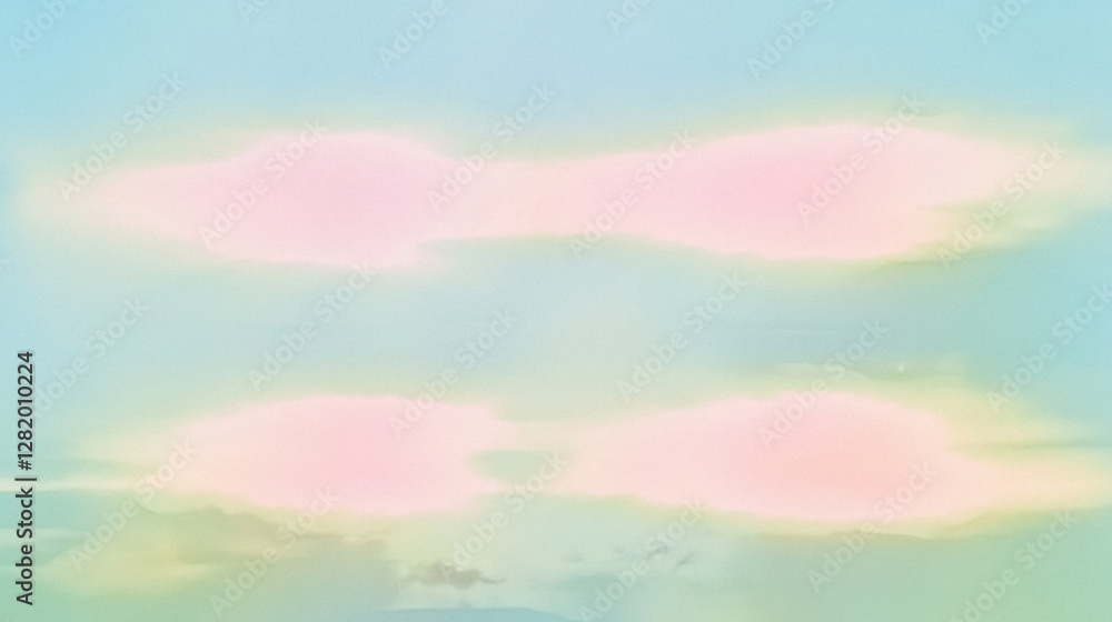Aufkleber ethereal abstract sky with soft pastel hues and diffused light patterns