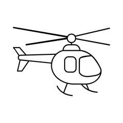 helicopter icon vector illustration