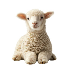 Fototapeta premium Isolated lamb on transparent background