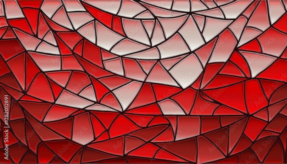 Poster durk red stained broken glass background design white stained glass window art background abstract s