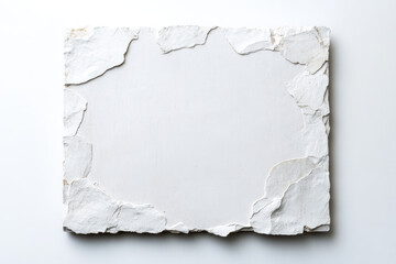 Obraz premium Textured White Stone Surface with Rough Edges for Background Use