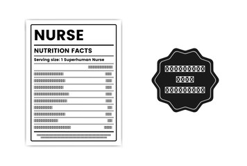 nurse nutrition facts,nurse nutrition facts label template