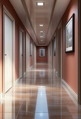 corridor in the office