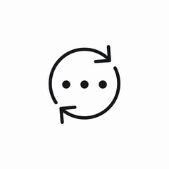 code number sync icon sign vector
