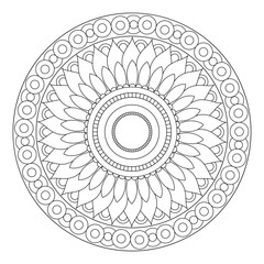 Oriental Mandala Flower Background-21