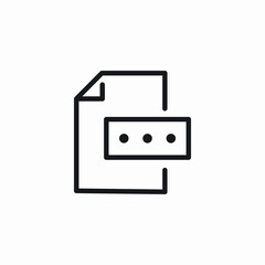 password document file icon sign vector
