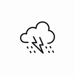 storm weather icon sign vector