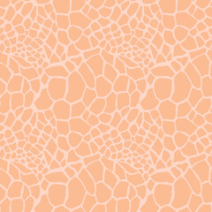Abstract modern giraffe seamless pattern. Animals trendy background. Colorful decorative vector stock illustration for print, card, postcard, fabric, textile. Modern ornament of stylized skin.