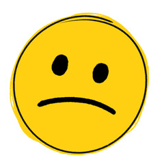 Sad face emoji emoticon 