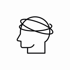confused mind icon sign vector